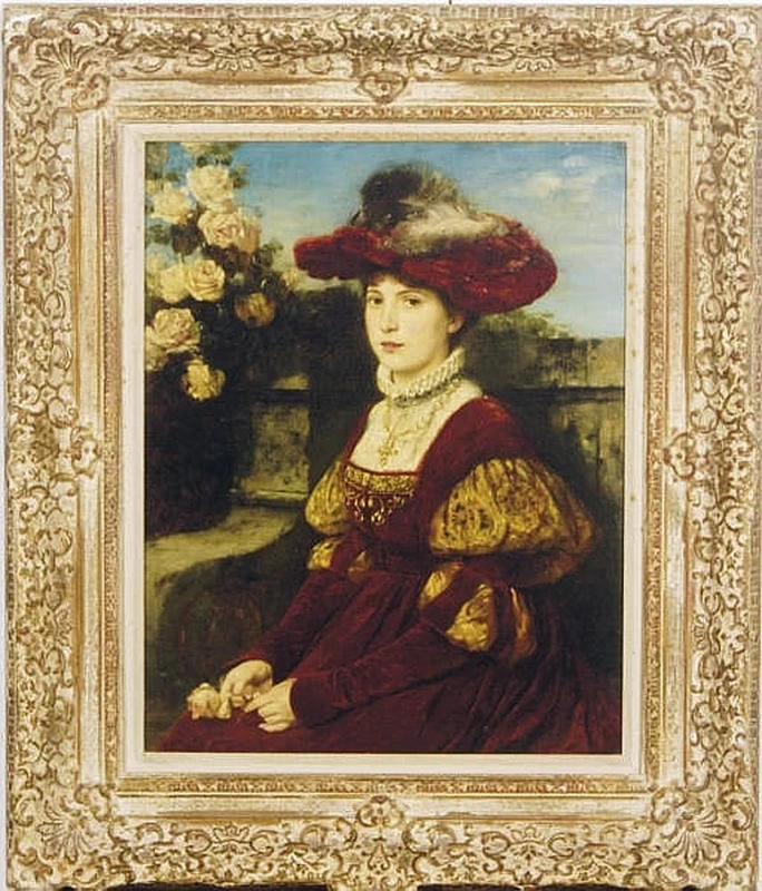 Eduard Niczky - Giovane bellezza in un giardino 1